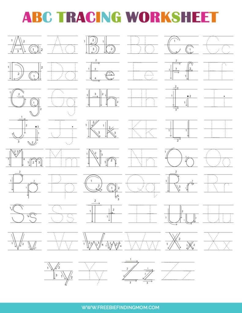 free printable abc worksheets for preschoolers