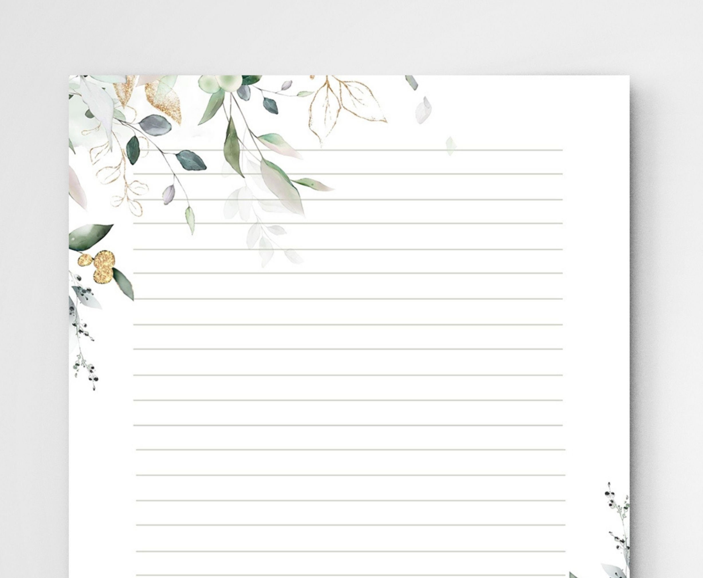 printable lined stationery paper