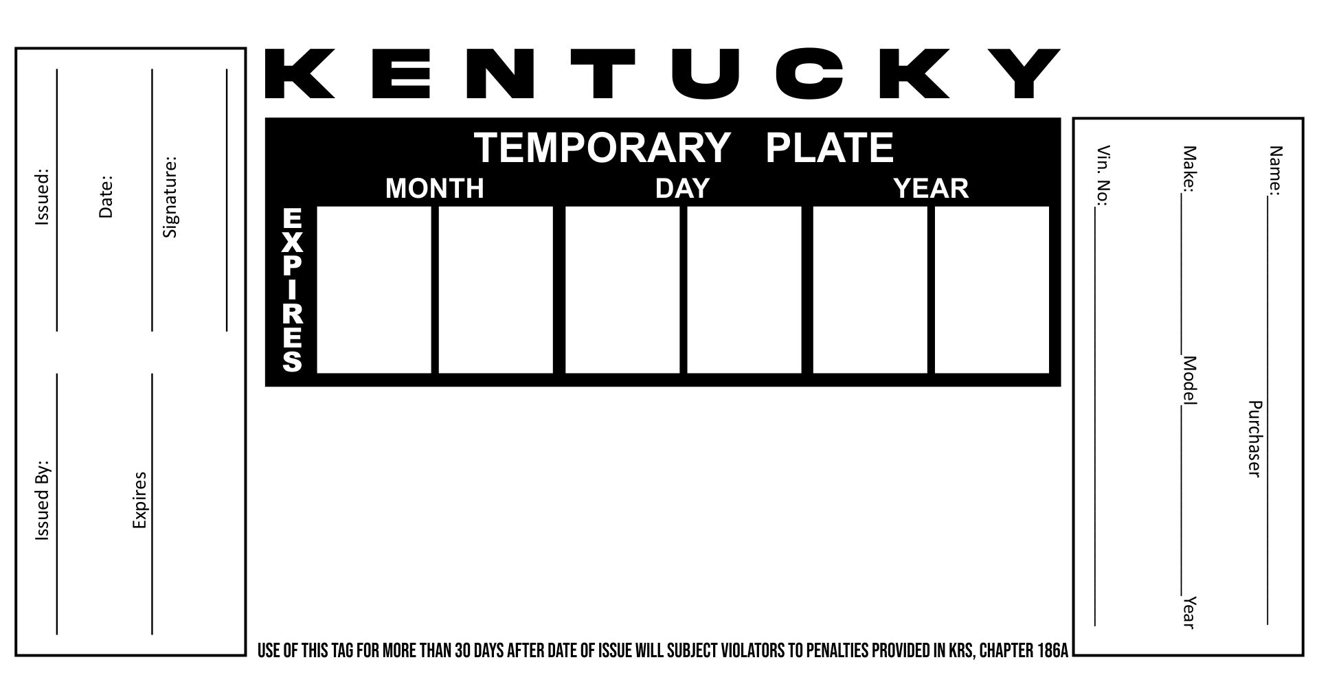 Printable Temp Tags