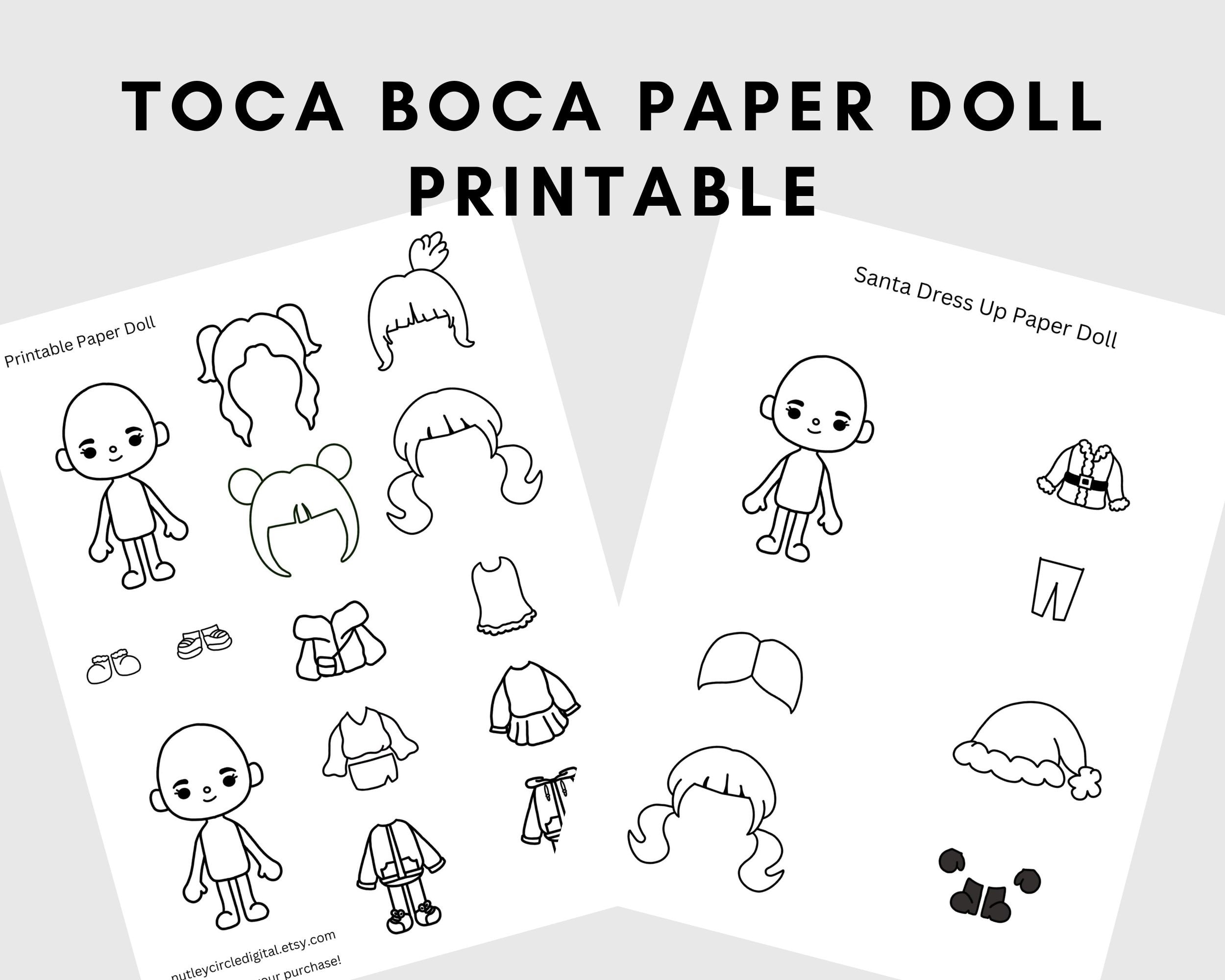 fun blind bag paper doll printable