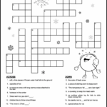 Printable Winter Crossword Puzzles For Kids Tree Valley Academy