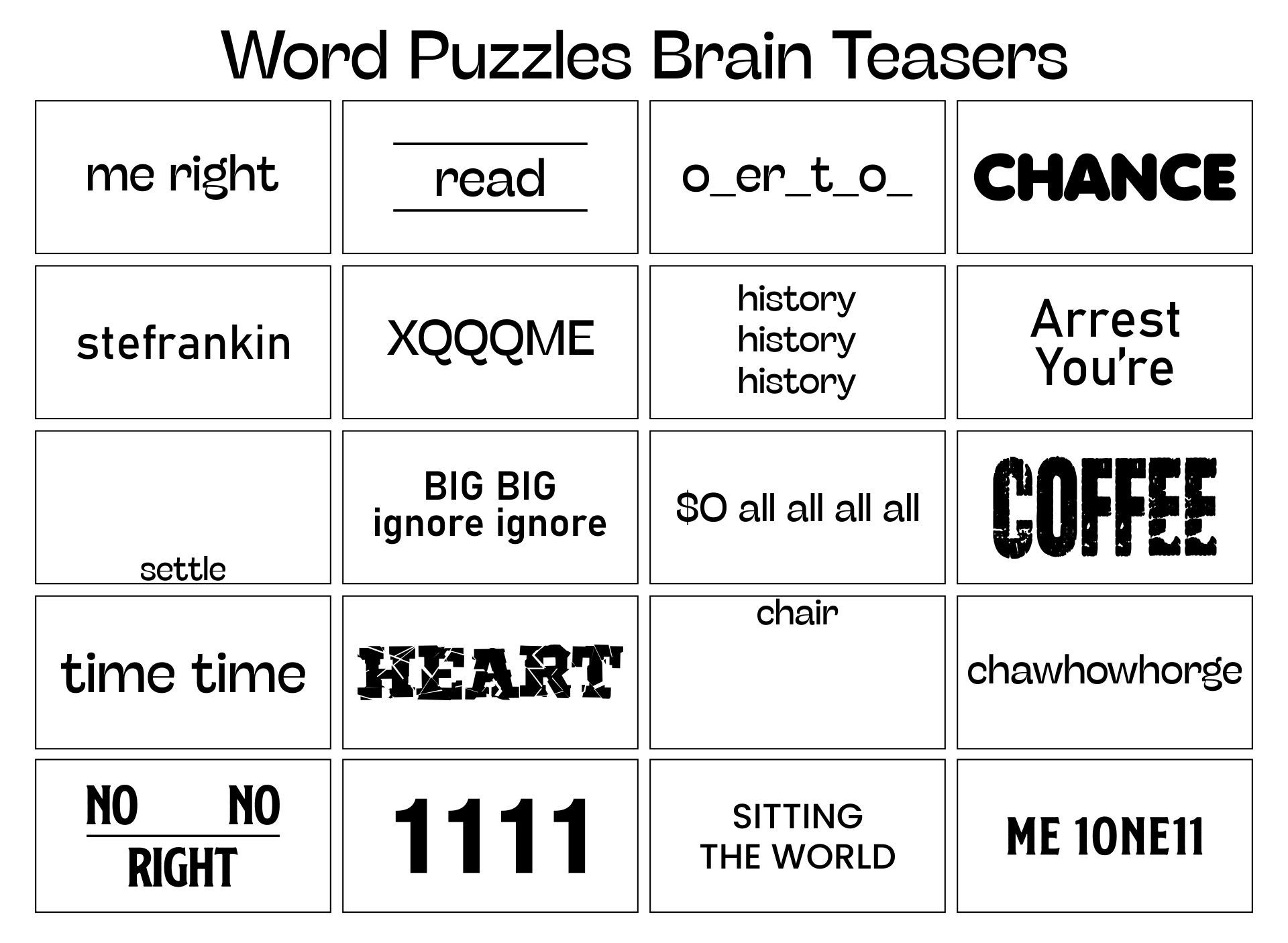 brain teaser printable puzzles for adults