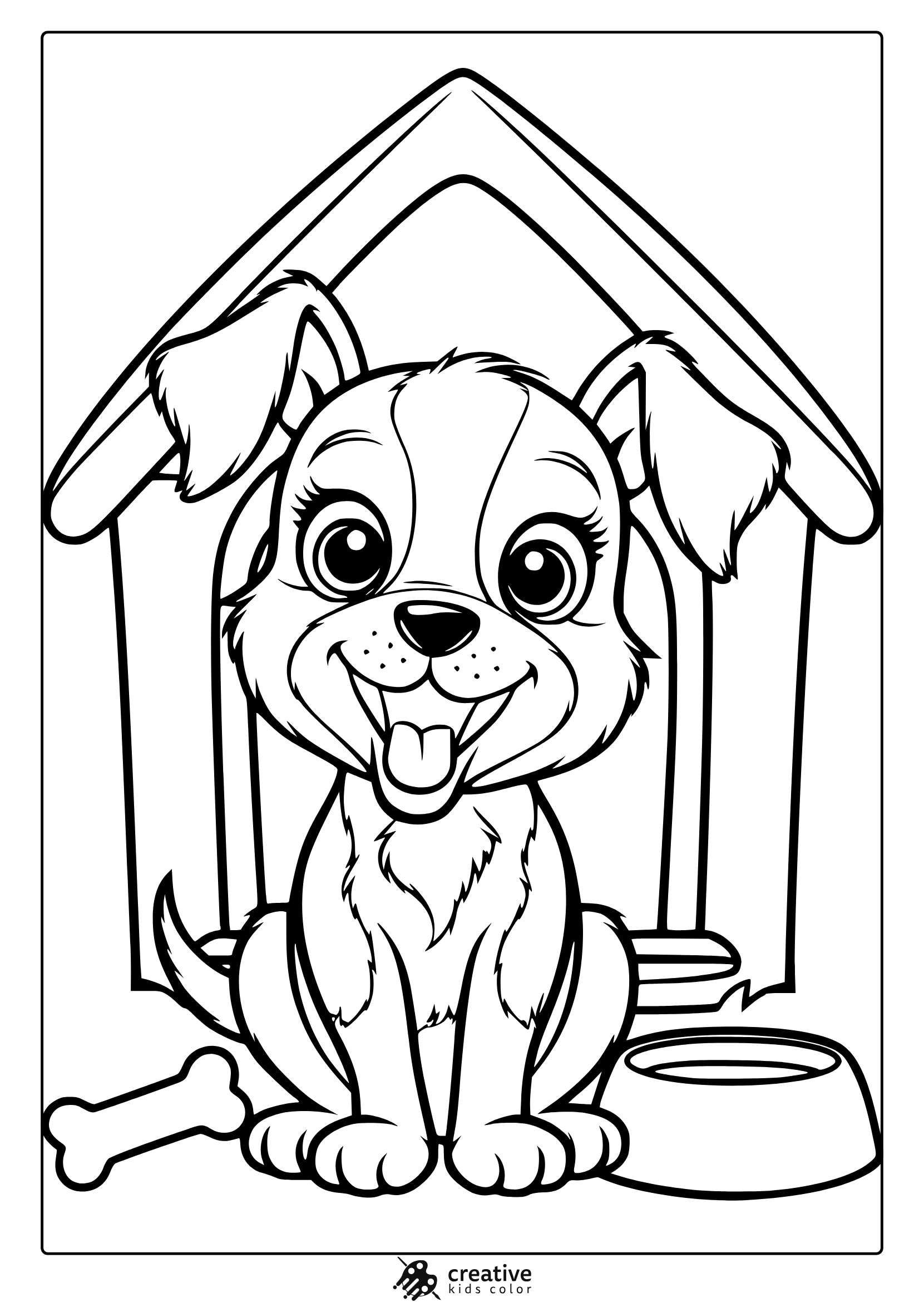 doggie coloring pages printable