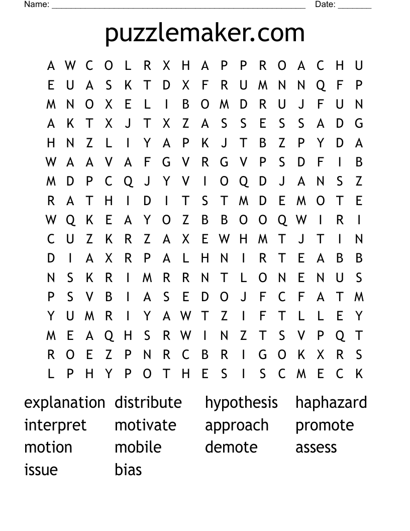 crossword puzzle generator free printable