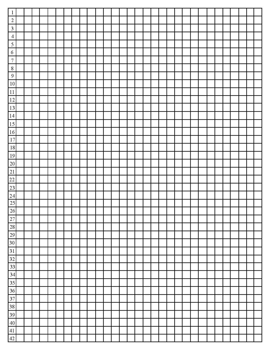 numbered graph paper printable numbered graph paper printable