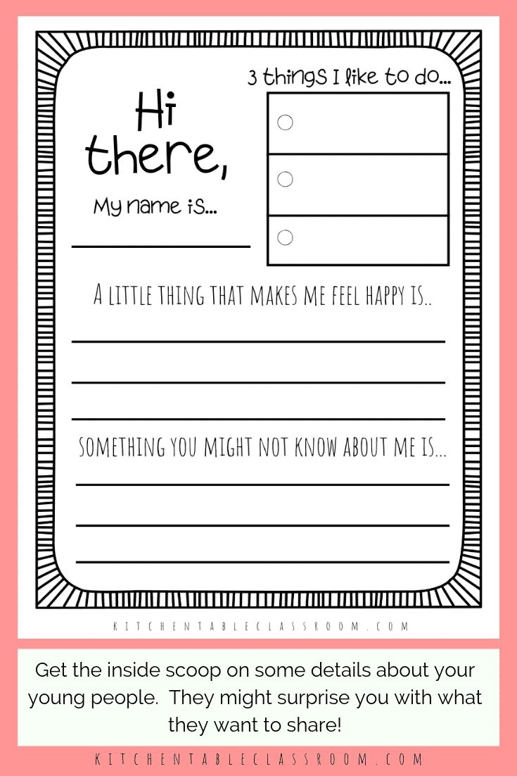 free printable get to know you worksheets