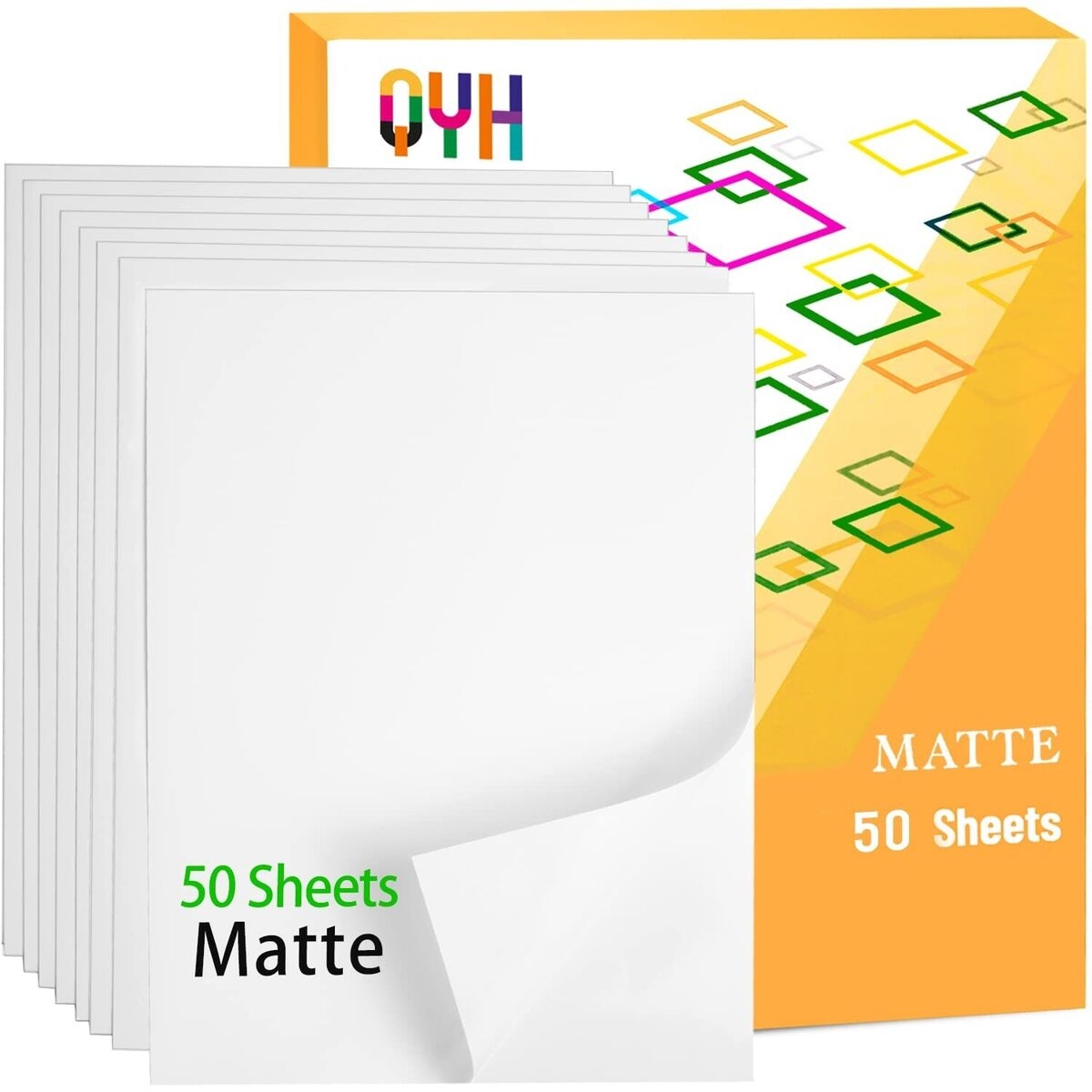 QYH Premium Printable Vinyl Sticker Paper 50 Matte White Waterproof Decal P EBay