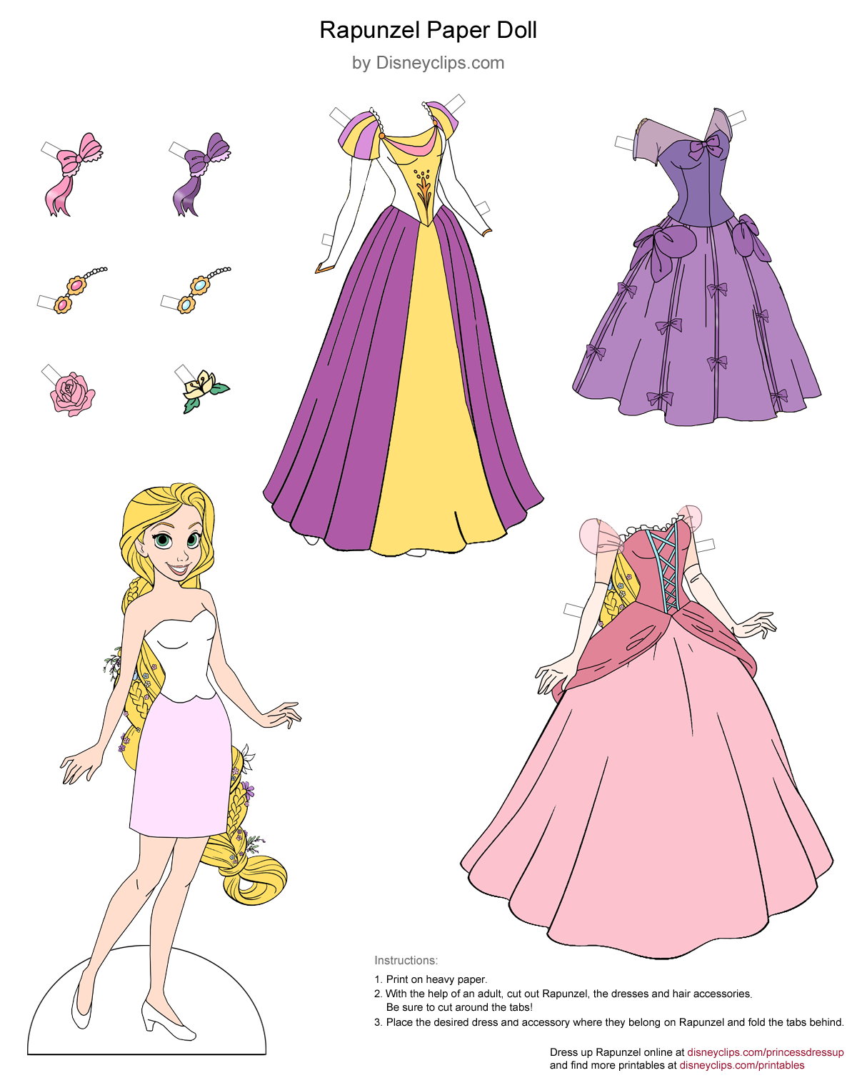 Rapunzel Paper Doll