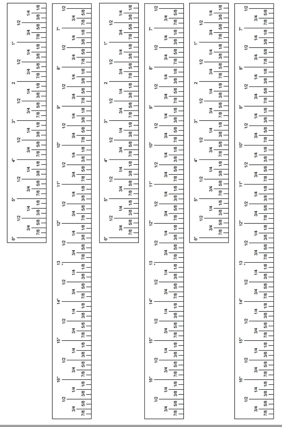printable ruler paper