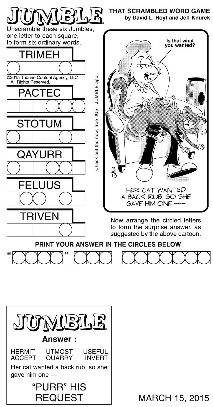 jumble puzzle printable free