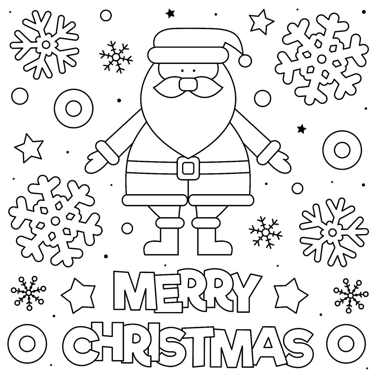 santa claus coloring pages printable
