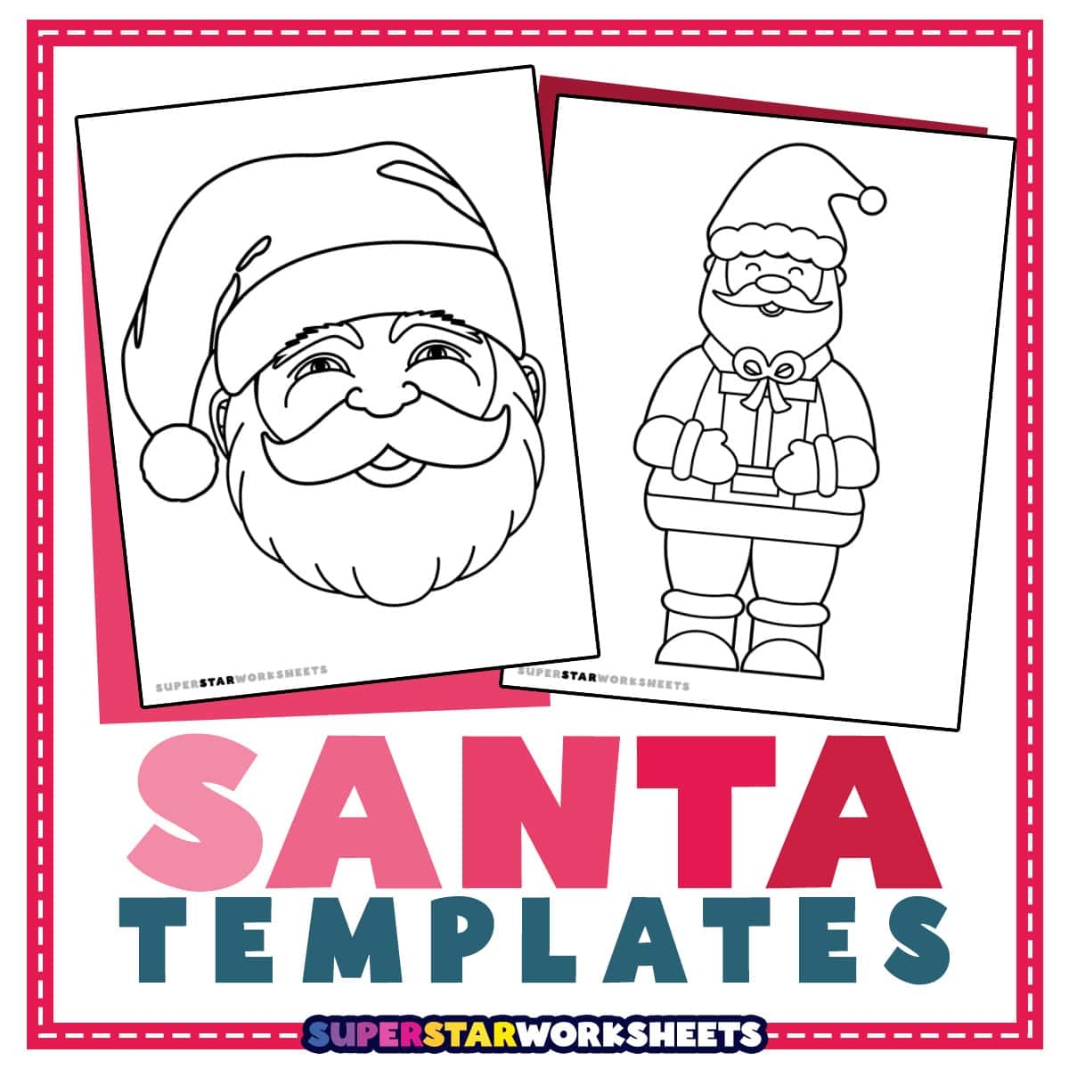 santa claus template printable