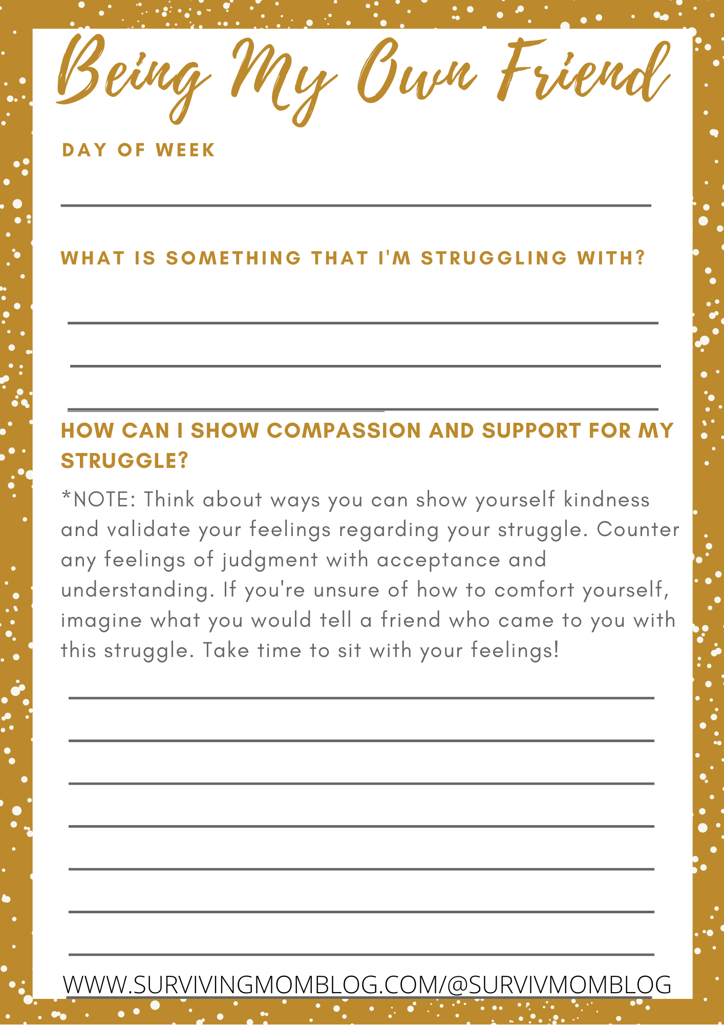 Self Love Workbook Printables Support Maintain Your Self Love Journey 