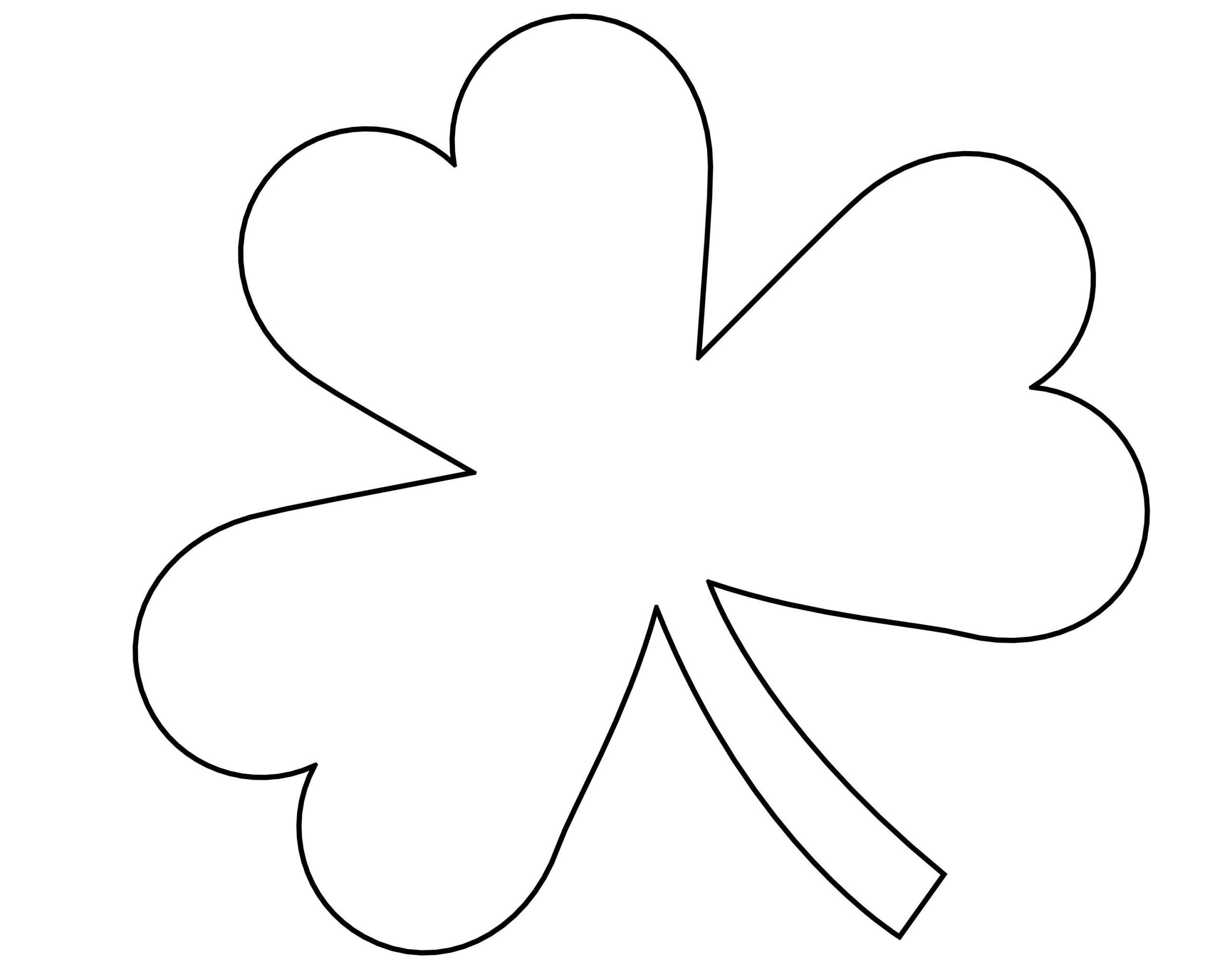 Shamrock Cutouts Printable Printable Party Favors