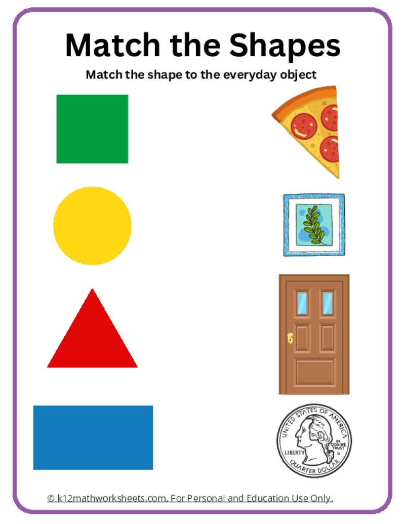 shapes worksheets printable free