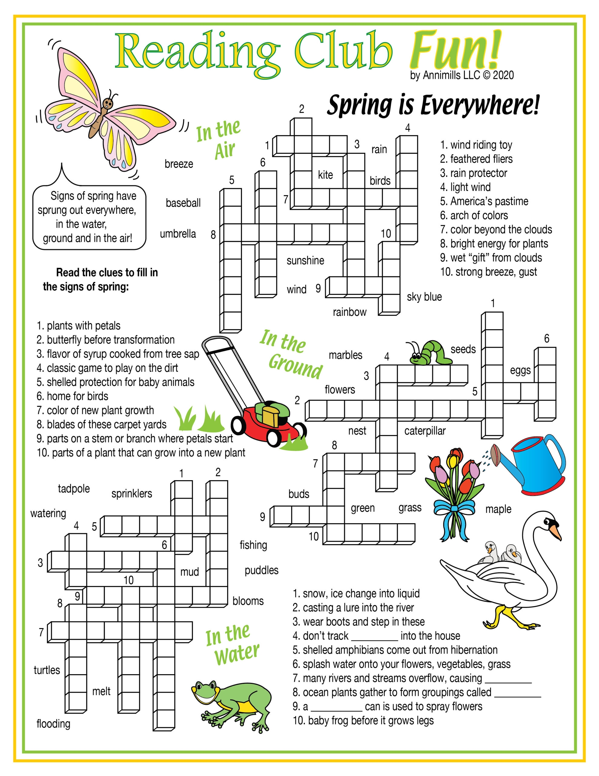 free printable crossword puzzles for students