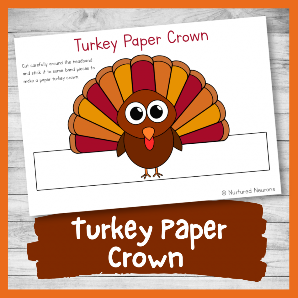 free printable turkey headband template