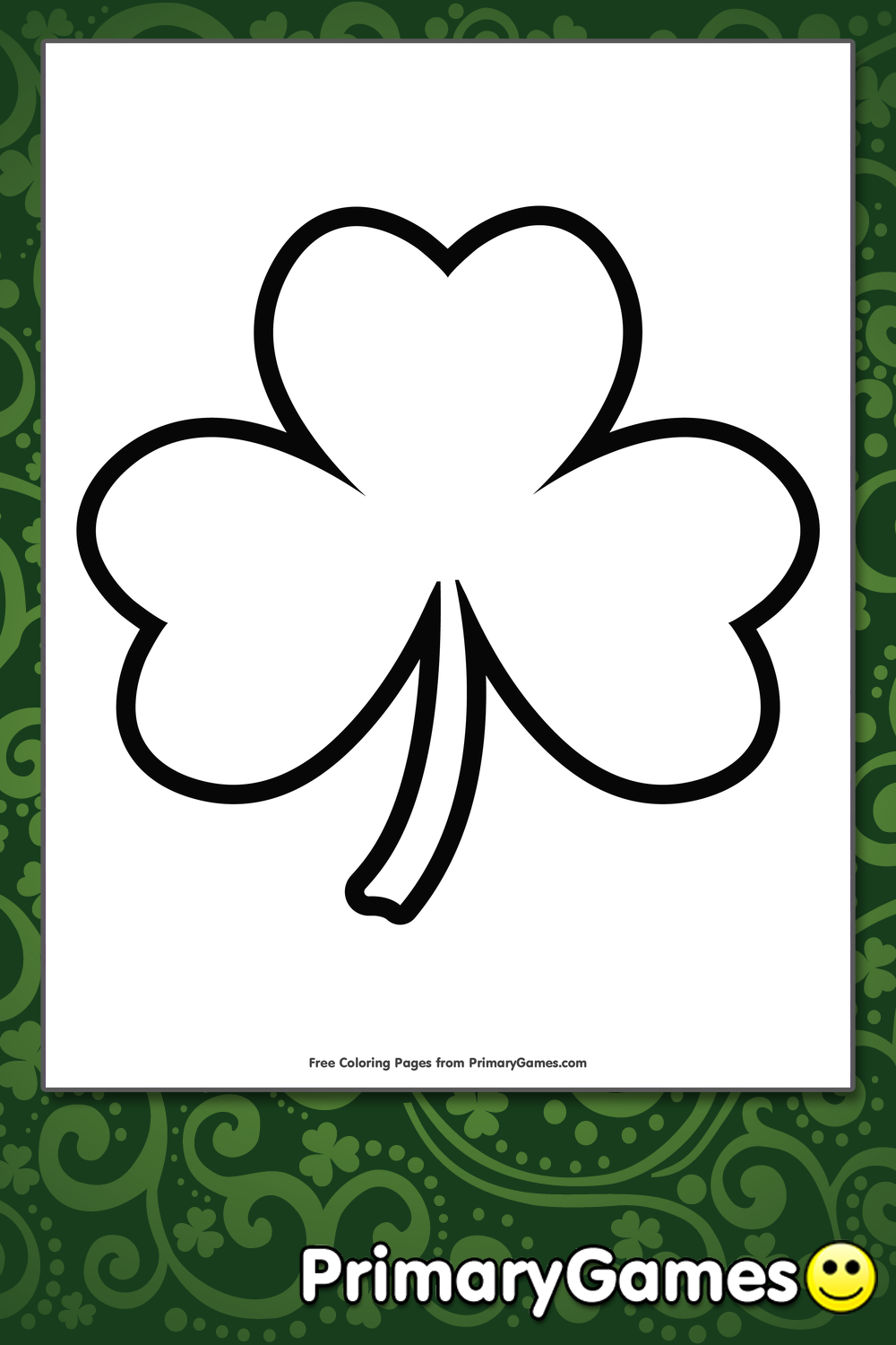 free shamrock template printable