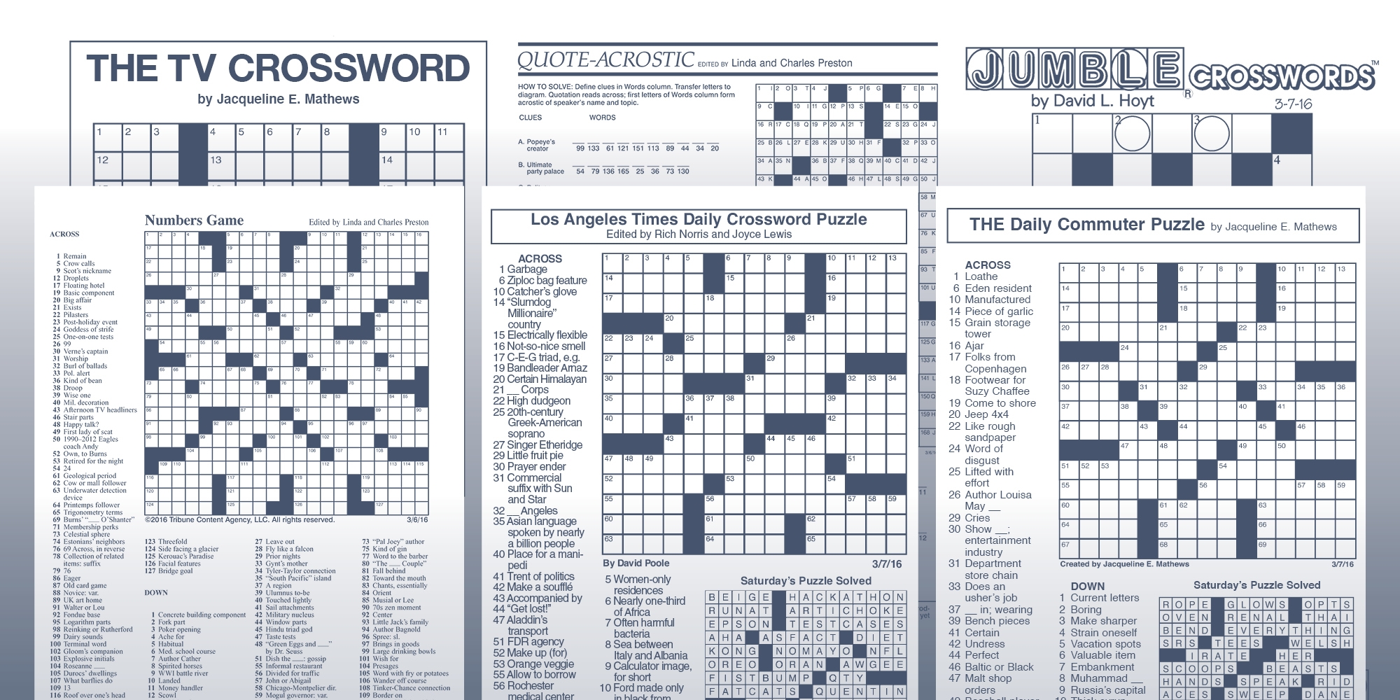 daily commuter crossword puzzle printable