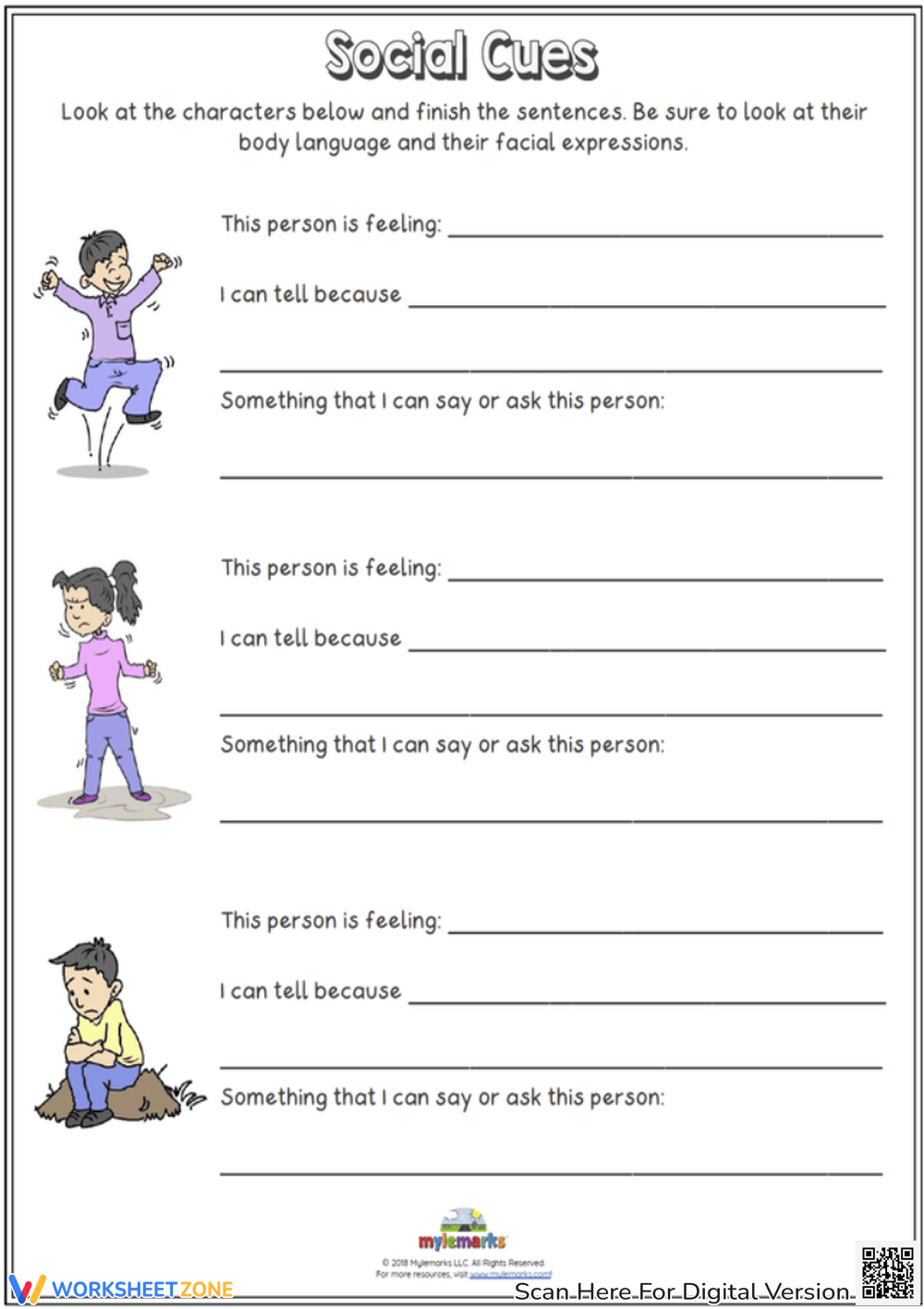 Social Skills For Autism Worksheets Printable
