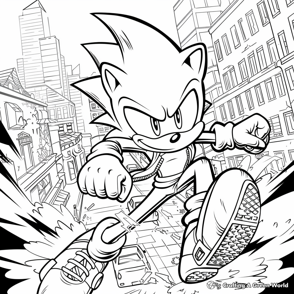 sonic hedgehog coloring pages printable