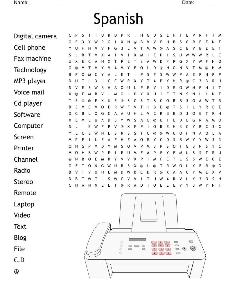 spanish word search puzzles printable