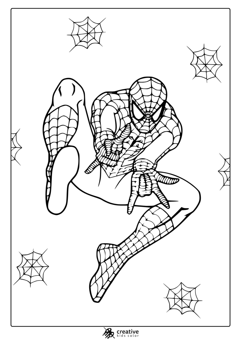 Spider Man Coloring Pages 30 Free Printable PDF