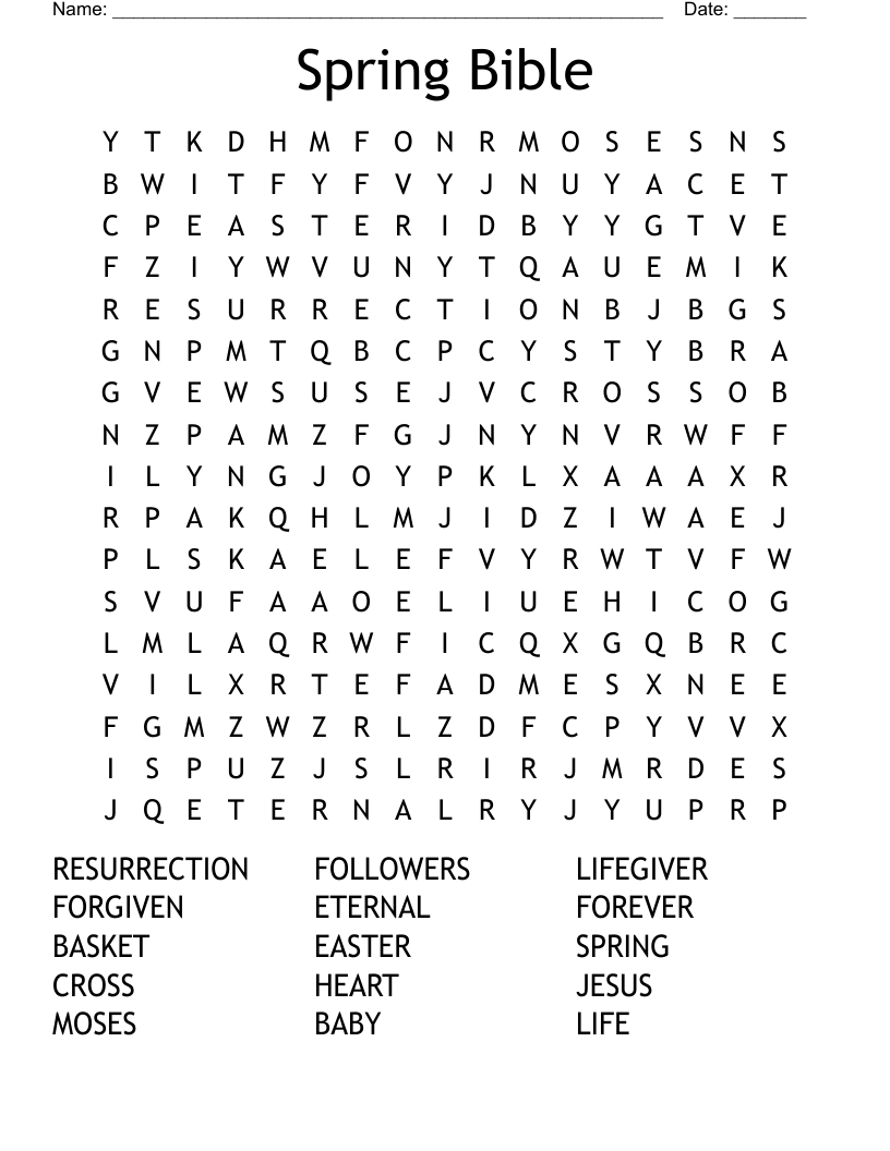 free printable biblical word search puzzles