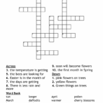 Spring Break Crossword WordMint