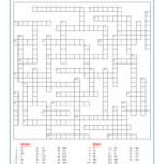State Abbreviations Crossword Puzzle My Printable Puzzles
