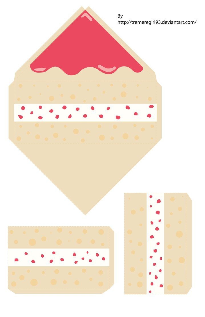 Strawberry Cake Papercraft By TremereGirl93 On DeviantArt