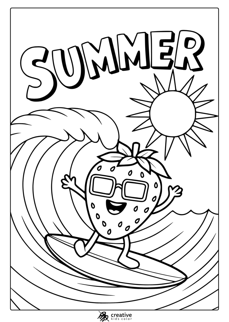 Summer Coloring Pages 20 Free Printable PDF