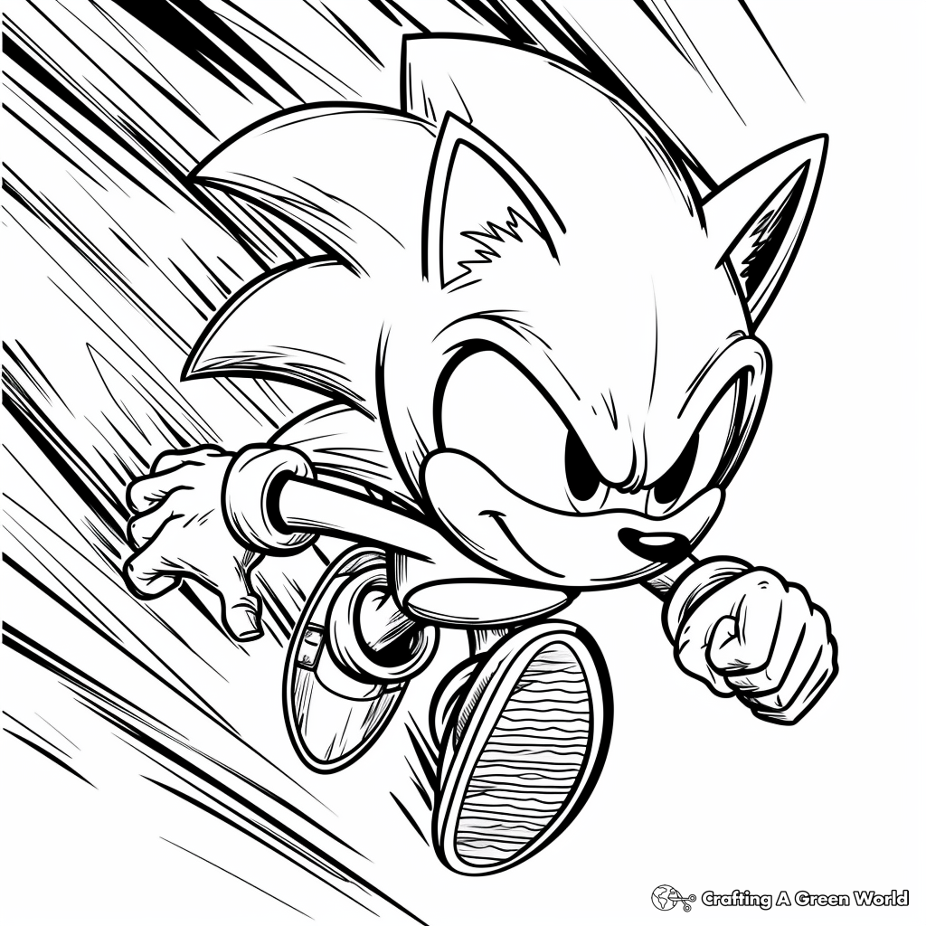 sonic color pages printable