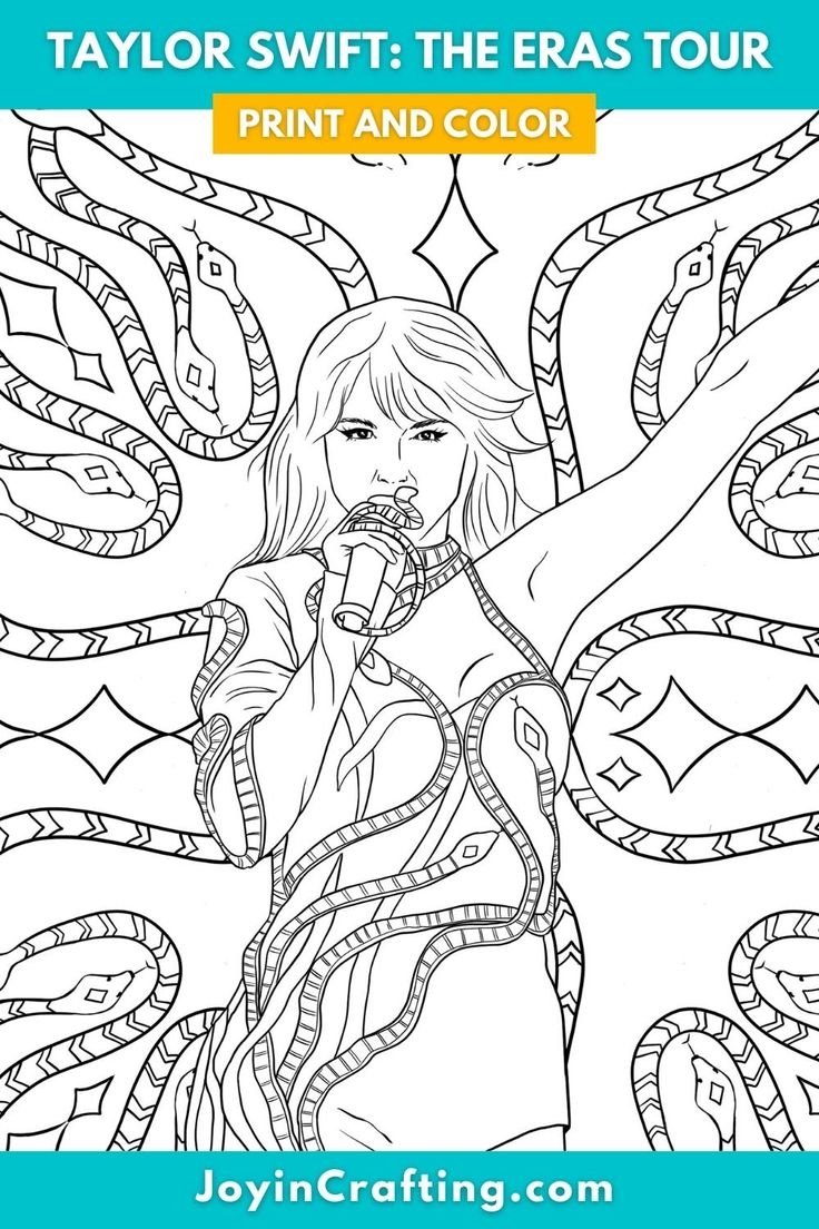 taylor swift coloring pages printable