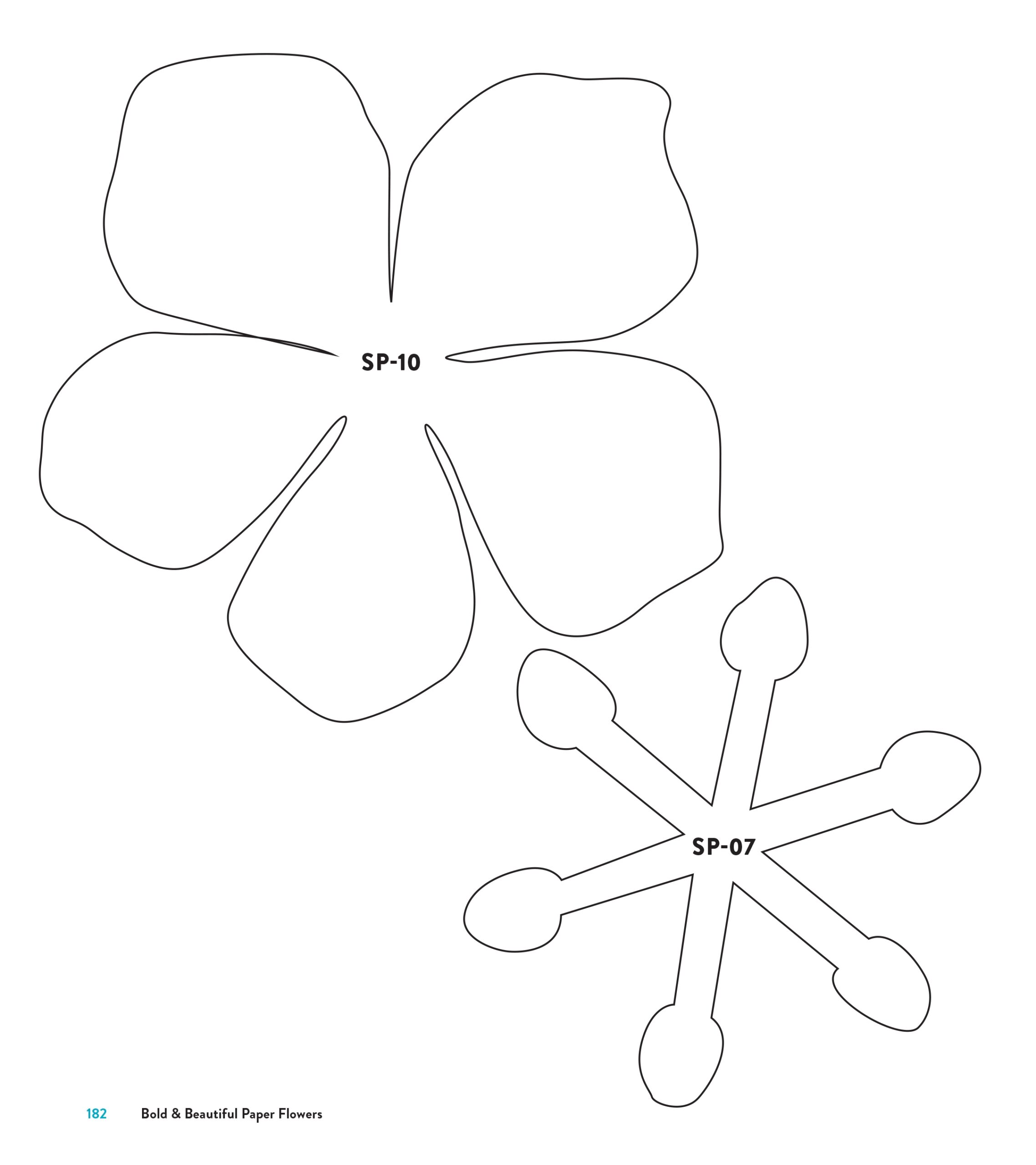 paper flower templates printable