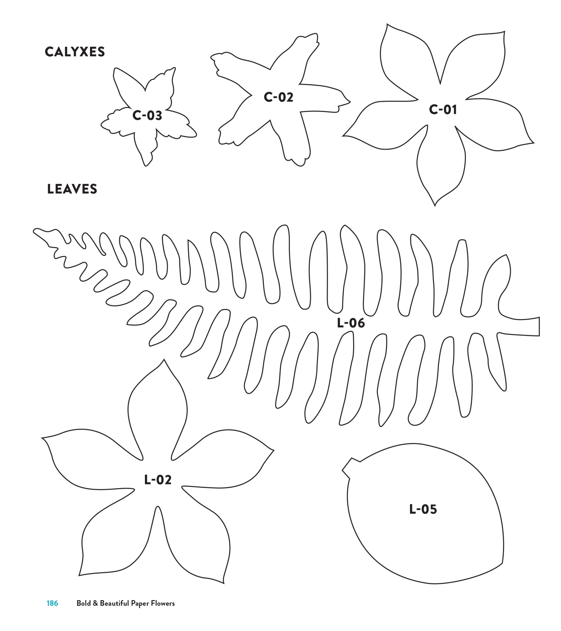 printable paper flower template
