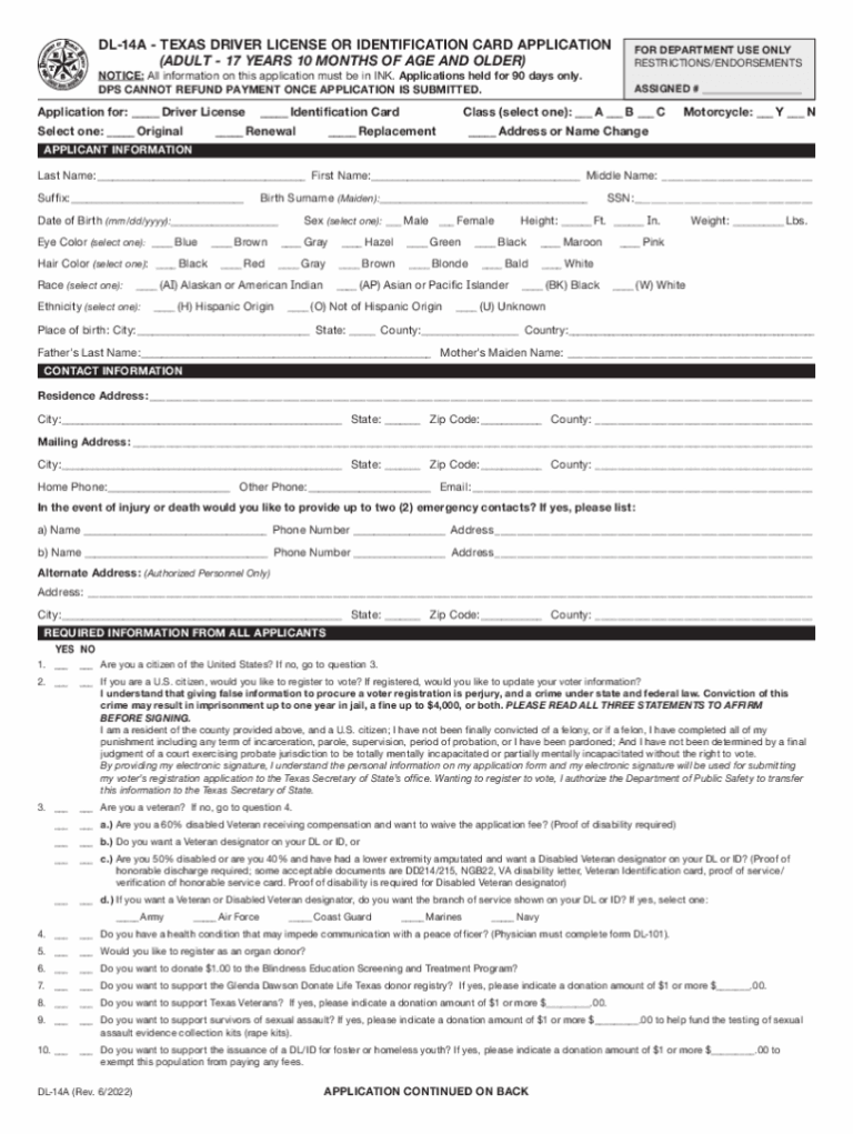 Texas Temporary Id Template Fill Online Printable Fillable Blank PdfFiller