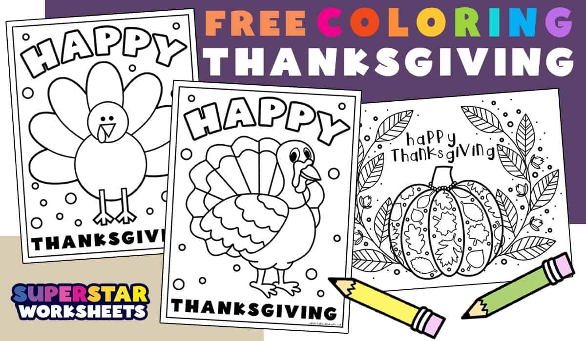 free printable coloring sheets for thanksgiving