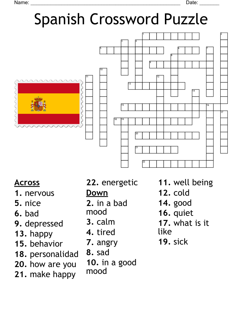 Thanksgiving In Spanish Crossword WordMint