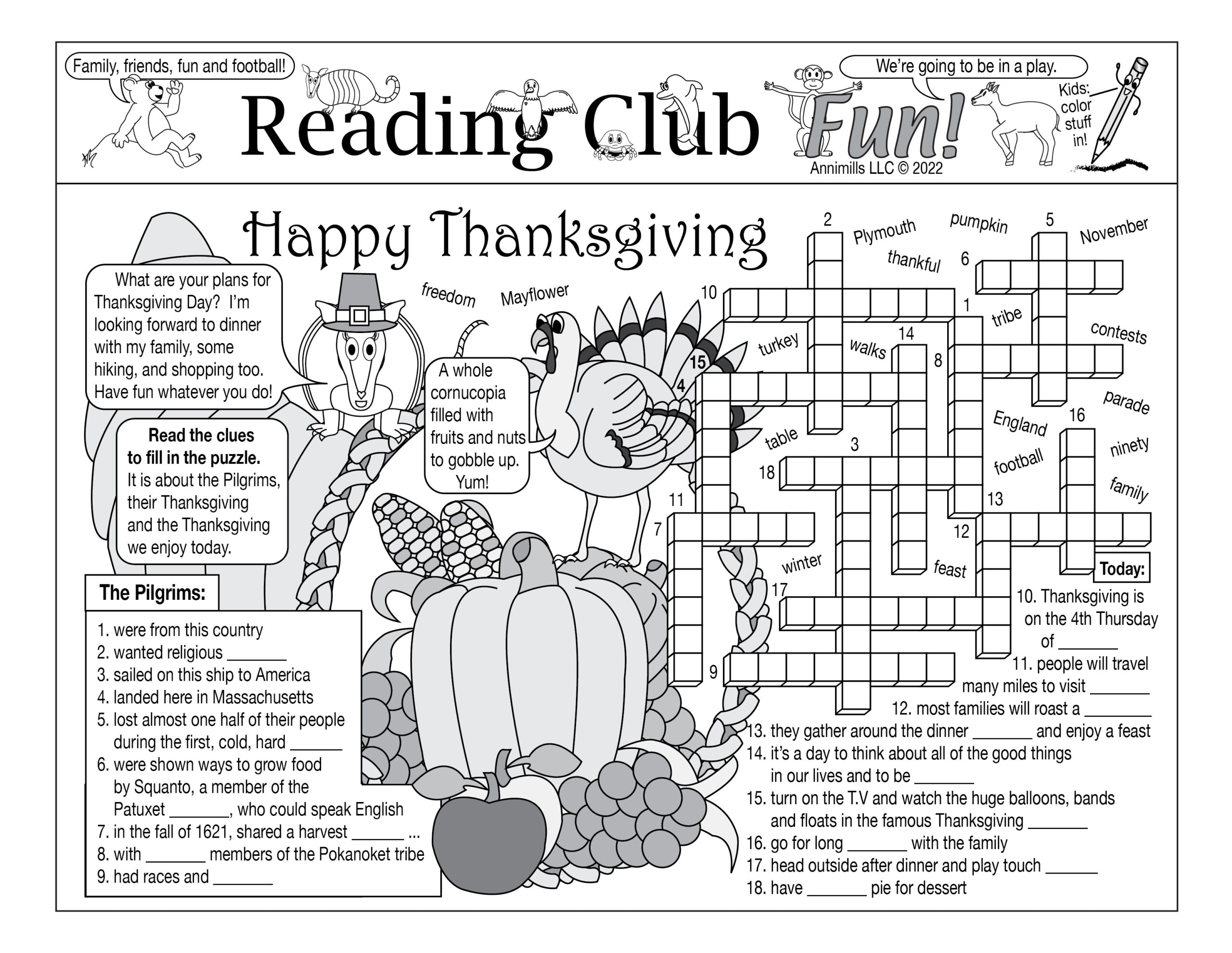 thanksgiving day puzzles printable
