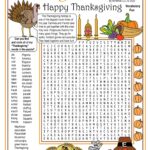 Thanksgiving Then Now Printable Vocabulary Word Search Puzzle Made By Teachers