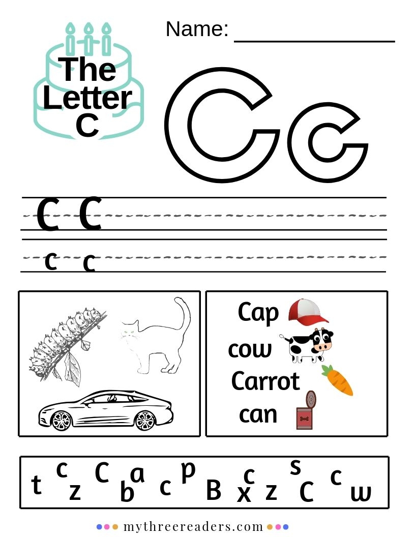 letter c printable worksheets