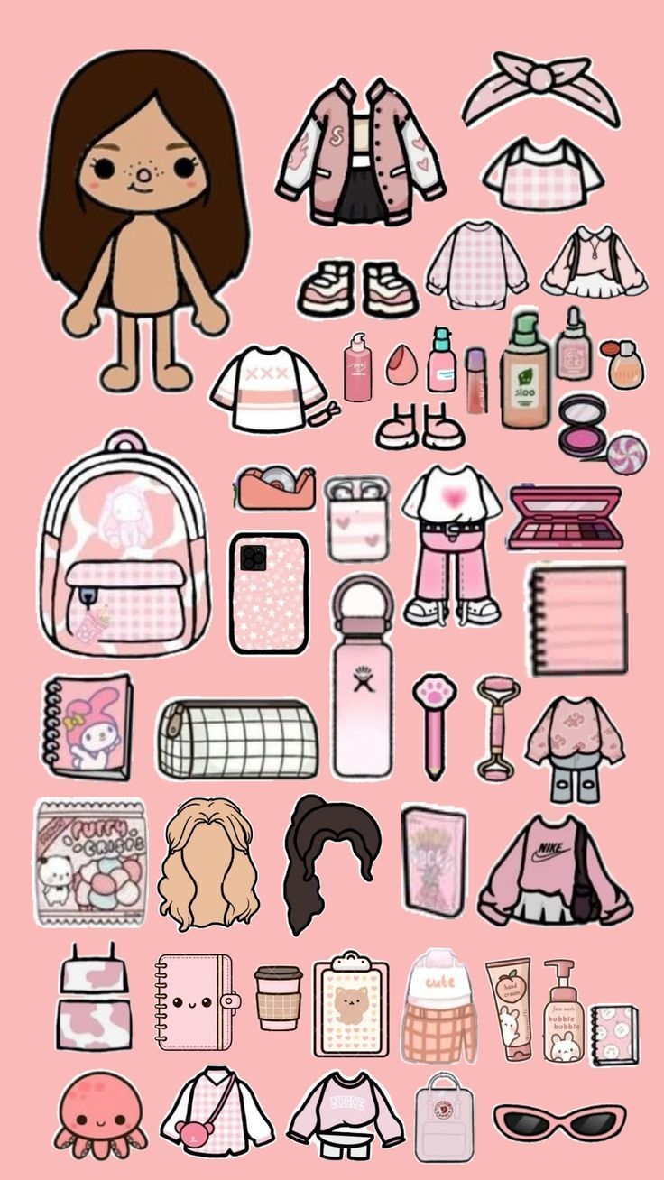Toca Boca In 2025 Paper Doll Template Hello Kitty Crafts Paper Dolls Book