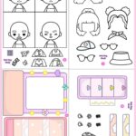 Toca Boca Paper Photocard Making Book DIY Paper Toy Printables