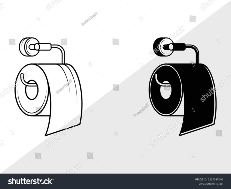 Toilet Paper Svg Printable Vector Illustratio Stock Vector Royalty Free 2214518009 Shutterstock