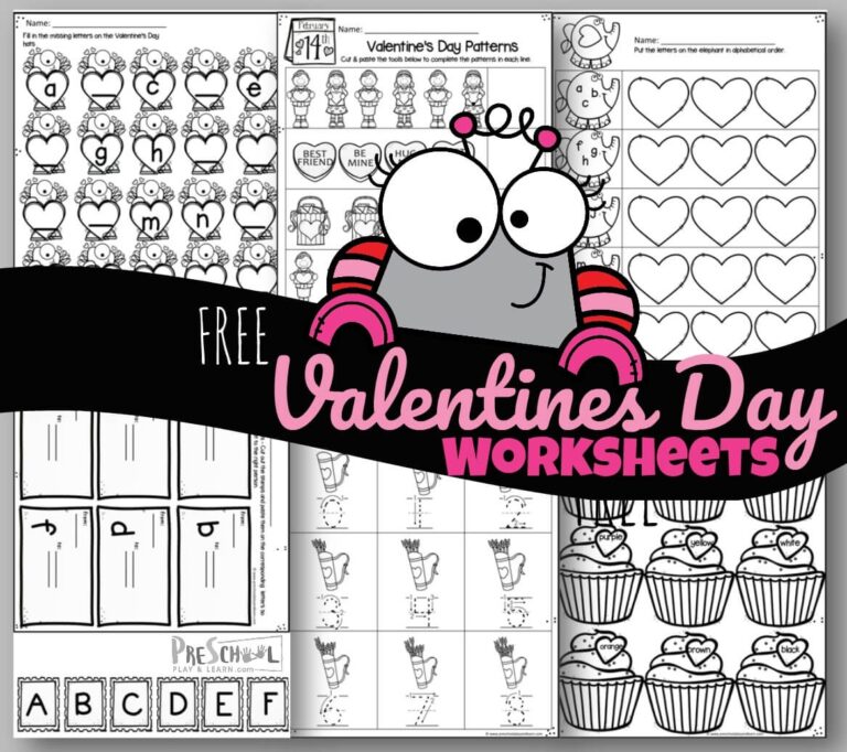 Tons Of FREE Printable Valentine s Day Worksheets