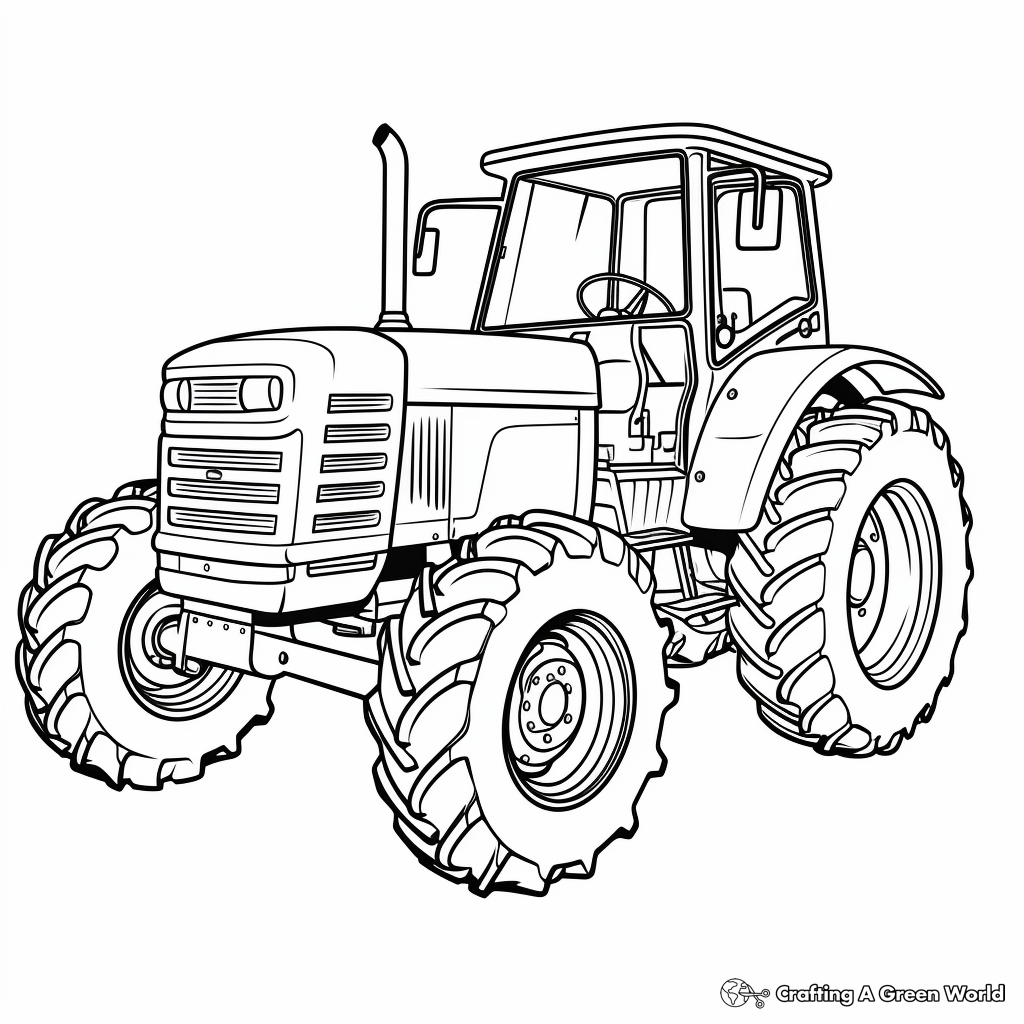 tractor printable coloring pages