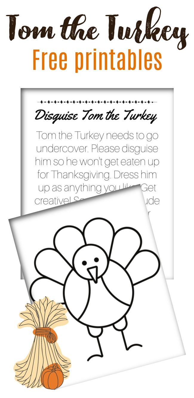 disguise turkey template printable