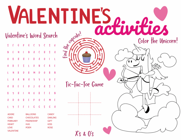Valentines Day Worksheet Printables To Use FREE Printables