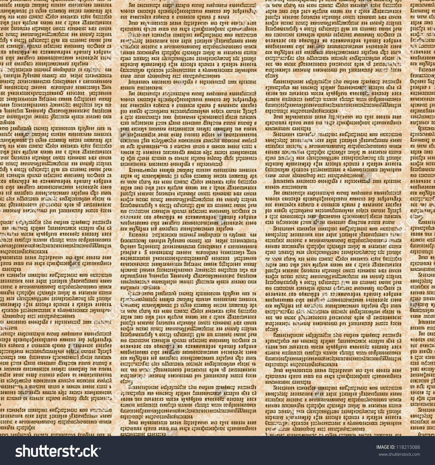 Vector Seamless Pattern Newspaper Columns Vintage Stock Vector Royalty Free 118215088 Shutterstock